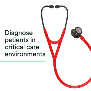 Damaged Box Engrave Error Littmann Cardiology IV Stethoscope, Red Smoke Heart, 6182D