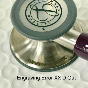 Damaged Box Engrave Error Littmann Cardiology IV Stethoscope, Rainbow Navy Black, 6242D