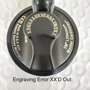Damaged Box Engrave Error Littmann Master Cardiology, Plum, 2167D