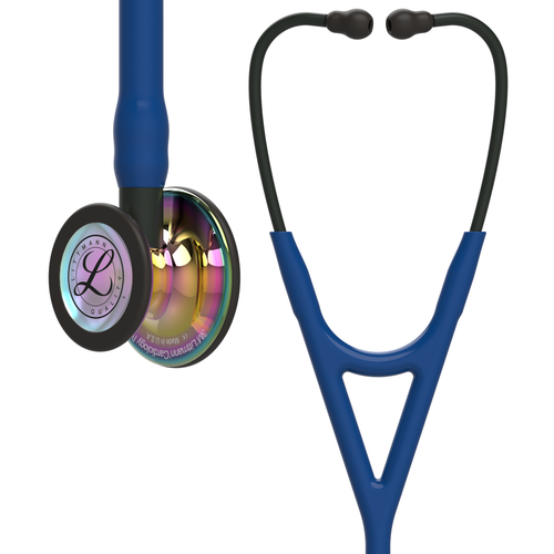 Littmann Cardiology IV Stethoscope, Rainbow Navy Black, 6242