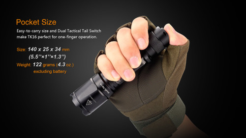 Fenix TK16 Tactical Flashlight - Stethoscope.com