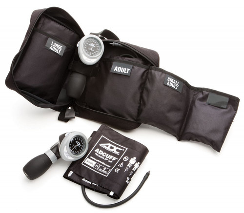 ADC 731 Multikuf™ Portable 3 Cuff Sphyg - Black - Stethoscope.com
