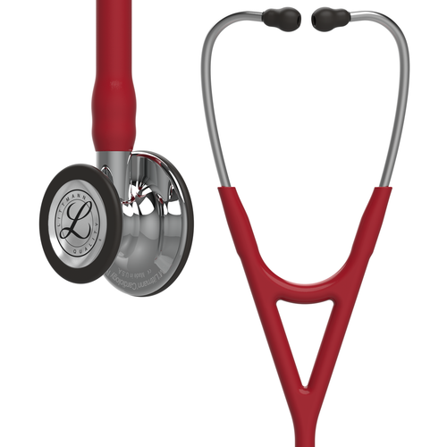 Damaged Box Engrave Error Littmann Cardiology IV Stethoscope, Mirror Burgundy, 6170D