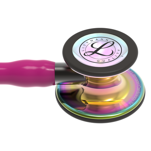 Damaged Box Engrave Error Littmann Cardiology IV Stethoscope, Rainbow Raspberry Smoke, 6241D