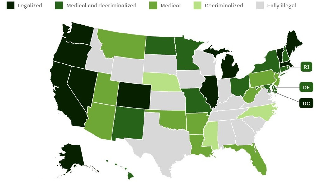 Green News Now : Marijuana legalization spreading across the US
