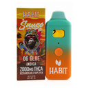 Habit Indica THCa Sauce 2g Rechargeable Vape Pens in Various Strains