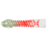 3" Assorted Colosr Swirl Glass Chillums