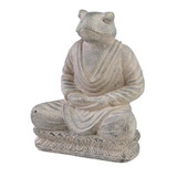 Meditating Stone Frog 8"