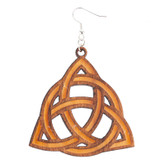 Wood Spirit Triquetra Earrings