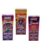 Habit Hybrid THCa Sauce 2g Rechargeable Vape Pens in Various Strains