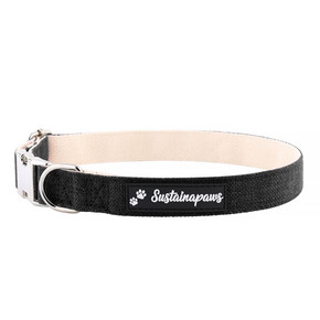 Sustainapaws Hemp & Organic Cotton Dog Accessories | Collar | Black | Assorted Sizes* Sustainapaws Hemp & Organic Cotton Dog Accessories | Collar | Black | Assorted Sizes*