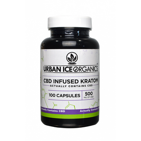 Urban Ice Organics CBD and Kratom Capsules Various Sizes Urban Ice Organics CBD and Kratom Capsules Various Sizes