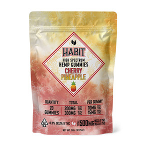 Habit Cherry Pineapple D8 and D9 Gummies 20 count Habit Cherry Pineapple D8 and D9 Gummies 20 count