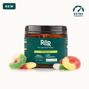 R&R Medicinals CBD Vegan Gummies 60mg each 30 count R&R Medicinals CBD Vegan Gummies 60mg each 30 count