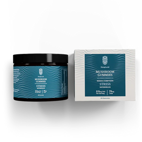 Hemp Lucid Watermelon Stress Functional Mushroom Gummies in 2 Sizes