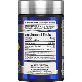 ALLMAX TUDCA+ 60ct Tauroursodeoxycholic Acid Capsules