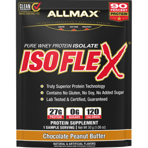 ALLMAX IsoFleX 30g Chocolate Peanut Butter Whey Protein Sample