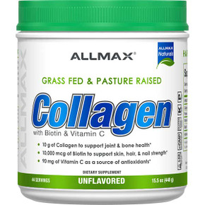 ALLMAX 440g Collagen Peptide Powder + Biotin & Vitamin C