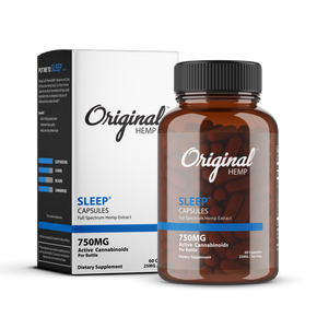 Original Hemp | 25mg Capsules | Sleep | 60ct. Original Hemp | 25mg Capsules | Sleep | 60ct.