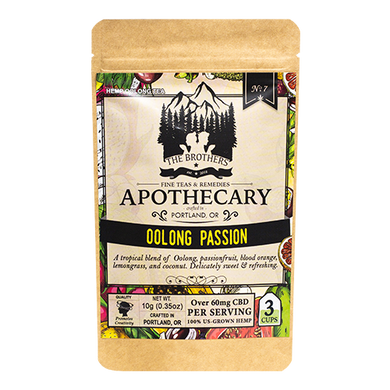 Brothers Apothecary | Oolong Passion Hemp Tea | 60mg/Serving*