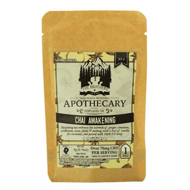 Brothers Apothecary | Chai Awakening Hemp Tea | 60mg/Serving | 3 Bags