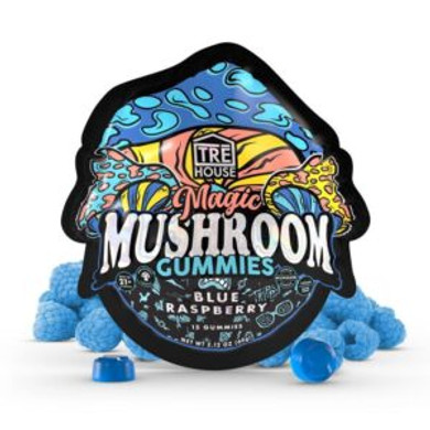 TREHouse Blue Raspberry Magic Mushroom Gummies