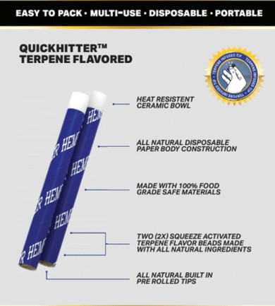 Disposable Quick Hitter in Various Flavors by Hemper