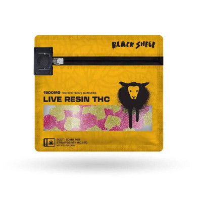 Black Sheep High Potency THCa, THCp and D8 Live Resin Gummies