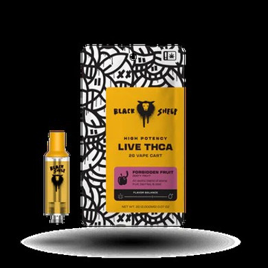 Black Sheep High Potency THCa, THCp and D8 Live Resin Carts in 6 Strains