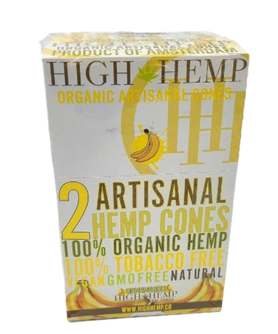 High Hemp | Vegan Organic Cones | Banana Goo | 2ct pouch~