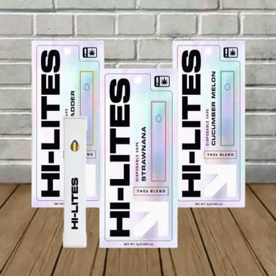 Hi-Lites THCa Blend 1g Disposables in 3 Strains
