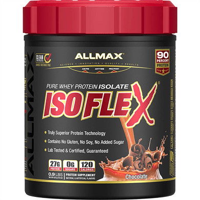 ALLMAX Nutrition ISOFLEX Whey Protein Isolate Powder 425g  2 Flavors