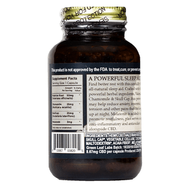 Brothers Apothecary | Sleep Aid | CBD + Valerian, Chamomile, Skull Cap & Melatonin*