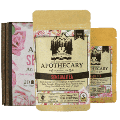 Brothers Apothecary | Sensualitea Hemp Tea | 60mg/Serving | Trio