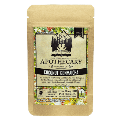 Brothers Apothecary | CBD Tea | Coconut Genmaicha | 1 bag