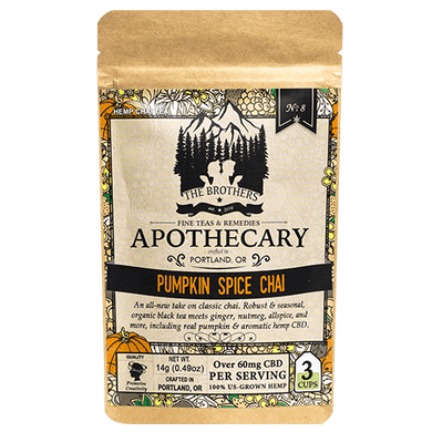 Brothers Apothecary | Pumpkin Spice Chai Hemp Tea | 60mg/Serving*