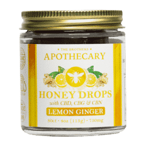 Brother's Apothecary | Lemon Ginger Honey Drops | 20mg CBD Gummies