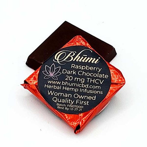 Bhumi | THC-V Edible | Dark Chocolate Raspberry