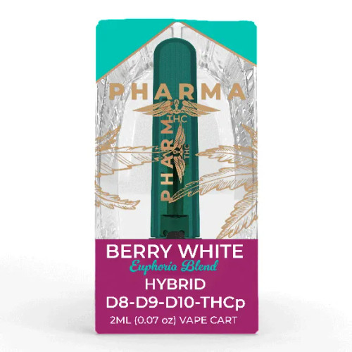 PharmaCBD  | Euphoria Blend| 2g Vape Cartridge| Berry White