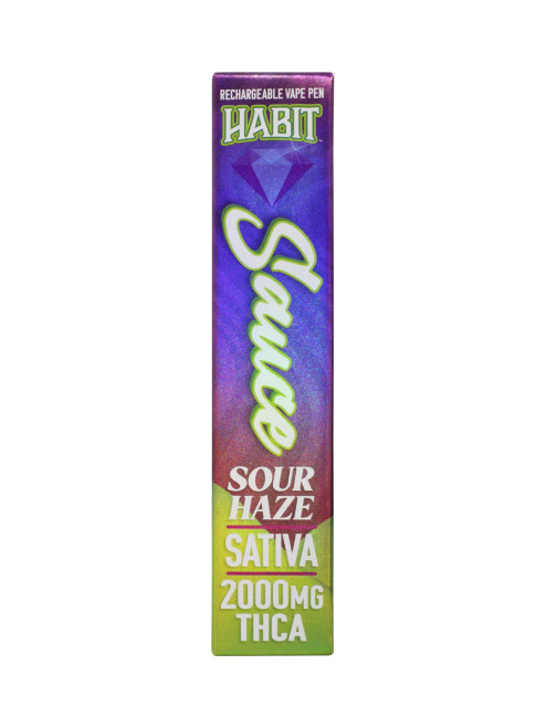 Habit Sour Haze Sativa 2g THCA Sauce Rechargeable Vape Pen