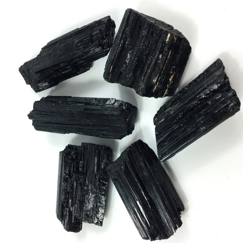 Crystals, Stones & Gems,  Rough Cut Black Tourmaline