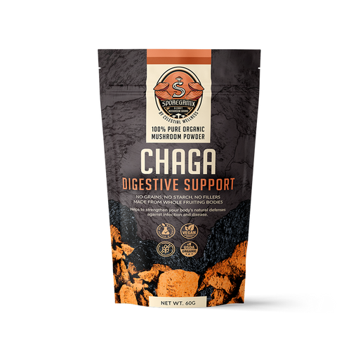 Celestial Wellness Sporeganix Digestive Support Mushrooms with Chaga, 60g Bag