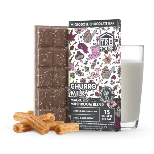 TREhouse Magic Mushroom Churro Milk  Chocolate Bar