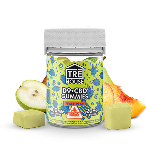 TREHouse Peach Pear Delta 9 1:1 Gummies