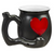 Novelty | Drink Mugs | Smoke & Sip | Black w/Heart Design Novelty | Drink Mugs | Smoke & Sip | Black w/Heart Design