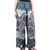 Geometric Mandala Pants with Slit Side and Pockets