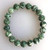 Stretch Bracelet 8mm Or 6mm Green Spot Jasper