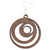 Wood Spirit Circles Within Circles Earrings