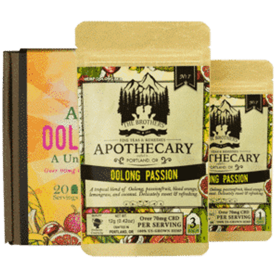 Brothers Apothecary | Oolong Passion Hemp Tea | 60mg/Serving*