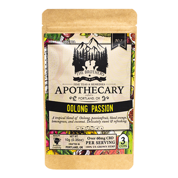 Brothers Apothecary | Oolong Passion Hemp Tea | 60mg/Serving*